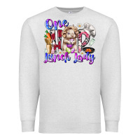 Oatmeal Heather one hop lunch day Premium Sweatshirt - RacoonDesign