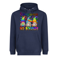 Navy love gnomes no bounds Heavyweight Hoodie - Zillion Design Studio