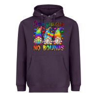 Plum love gnomes no bounds Heavyweight Hoodie - Zillion Design Studio