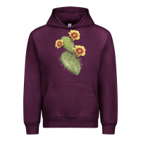 Mauve Wine opuntia phaeacantha Urban Hoodie - LillyAllenDesigns