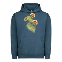 Pigment Midnight Navy opuntia phaeacantha Urban Hoodie - LillyAllenDesigns