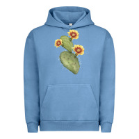Pigment Pebble Blue opuntia phaeacantha Urban Hoodie - LillyAllenDesigns