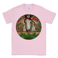 Bubblegum Pink Christmas Horse Classic Tee - RanaPortraitStore