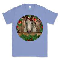 Colony Blue Christmas Horse Classic Tee - RanaPortraitStore