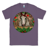 Lavender Christmas Horse Classic Tee - RanaPortraitStore