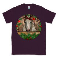 Plum Christmas Horse Classic Tee - RanaPortraitStore