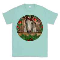 Seafoam Christmas Horse Classic Tee - RanaPortraitStore