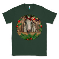 Sports Green Christmas Horse Classic Tee - RanaPortraitStore