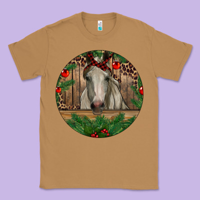 Christmas Horse Classic Tee Designed By Ranaportraitstore