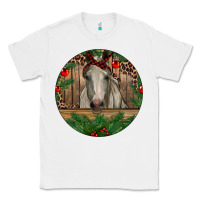 White Christmas Horse Classic Tee - RanaPortraitStore