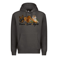 Smoke Peace Love Tigers Premium Hoodie - LillyAllenDesigns
