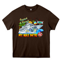 Chocolate Brown 2024 Cruisin Heavy Core Tee - CowhideDigitalArt