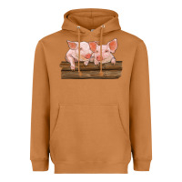 Meerkat barn pigs Heavyweight Hoodie - RanaPortraitStore