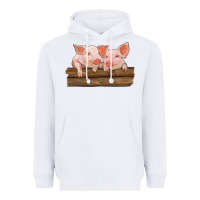 White barn pigs Heavyweight Hoodie - RanaPortraitStore