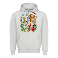 Dove Grey oh snap christmas cookie Zipper Hoodie - Zillion Design Studio