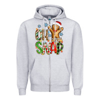 Heather Grey oh snap christmas cookie Zipper Hoodie - Zillion Design Studio