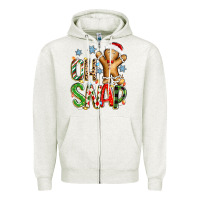 Oatmeal Heather oh snap christmas cookie Zipper Hoodie - Zillion Design Studio