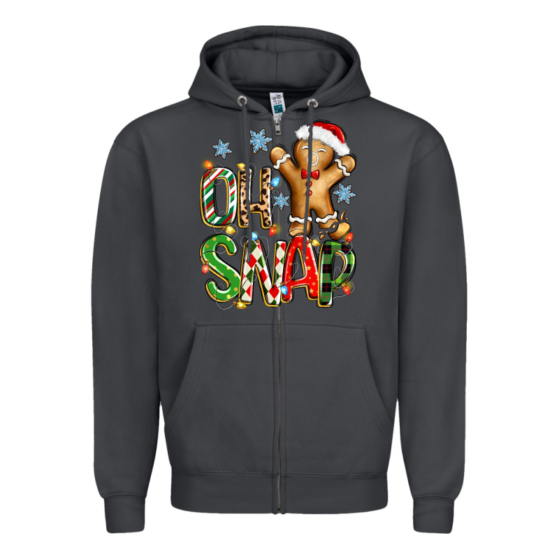 Oh Snap Christmas Cookie Zipper Hoodie by Zillion Design Studio | Teevron
