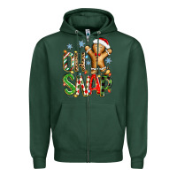 Sports Green oh snap christmas cookie Zipper Hoodie - Zillion Design Studio