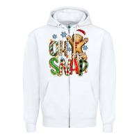White oh snap christmas cookie Zipper Hoodie - Zillion Design Studio