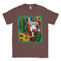 Chestnut Western Christmas Cow Classic Tee - RanaPortraitStore