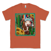 Copper Western Christmas Cow Classic Tee - RanaPortraitStore