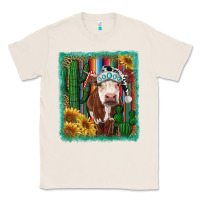 Natural Western Christmas Cow Classic Tee - RanaPortraitStore