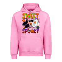 Fuchsia Pink Sweet and spooky Urban Hoodie - NancyCooperArtShop