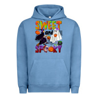 Pigment Pebble Blue Sweet and spooky Urban Hoodie - NancyCooperArtShop