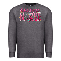 Charcoal Heather one loves nurse Premium Sweatshirt - RacoonDesign