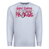 Heather Grey one loves nurse Premium Sweatshirt - RacoonDesign