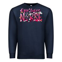 Navy one loves nurse Premium Sweatshirt - RacoonDesign