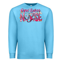 Ocean Blue one loves nurse Premium Sweatshirt - RacoonDesign