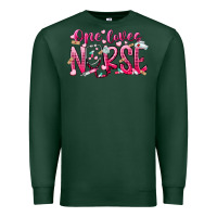 Sports Green one loves nurse Premium Sweatshirt - RacoonDesign