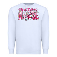 White one loves nurse Premium Sweatshirt - RacoonDesign