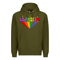Army Green lgbtqıa  pride week Premium Hoodie - AdoDesignShop