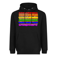 Black lgbtq and usa flag Heavyweight Hoodie - Zillion Design Studio