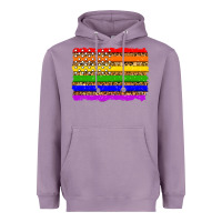 Lavender lgbtq and usa flag Heavyweight Hoodie - Zillion Design Studio