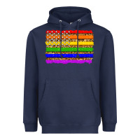 Navy lgbtq and usa flag Heavyweight Hoodie - Zillion Design Studio