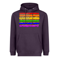 Plum lgbtq and usa flag Heavyweight Hoodie - Zillion Design Studio