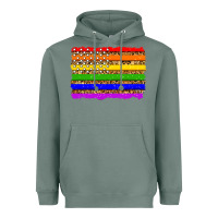 Sage lgbtq and usa flag Heavyweight Hoodie - Zillion Design Studio