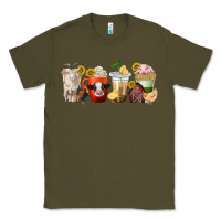 Army Green farm animals coffee cups Classic Tee - texasbilliewilder