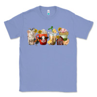 Colony Blue farm animals coffee cups Classic Tee - texasbilliewilder