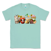 Seafoam farm animals coffee cups Classic Tee - texasbilliewilder
