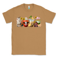 Toasted Coconut farm animals coffee cups Classic Tee - texasbilliewilder