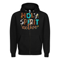 Black holy spirit active Zipper Hoodie - texasbilliewilder