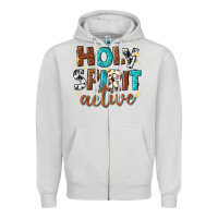 Dove Grey holy spirit active Zipper Hoodie - texasbilliewilder