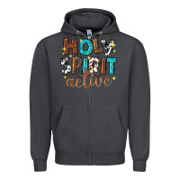 Smoke holy spirit active Zipper Hoodie - texasbilliewilder