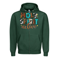 Sports Green holy spirit active Zipper Hoodie - texasbilliewilder