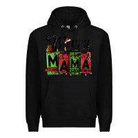 Black merry mama Christmas Premium Hoodie - Jasminsmagicworld